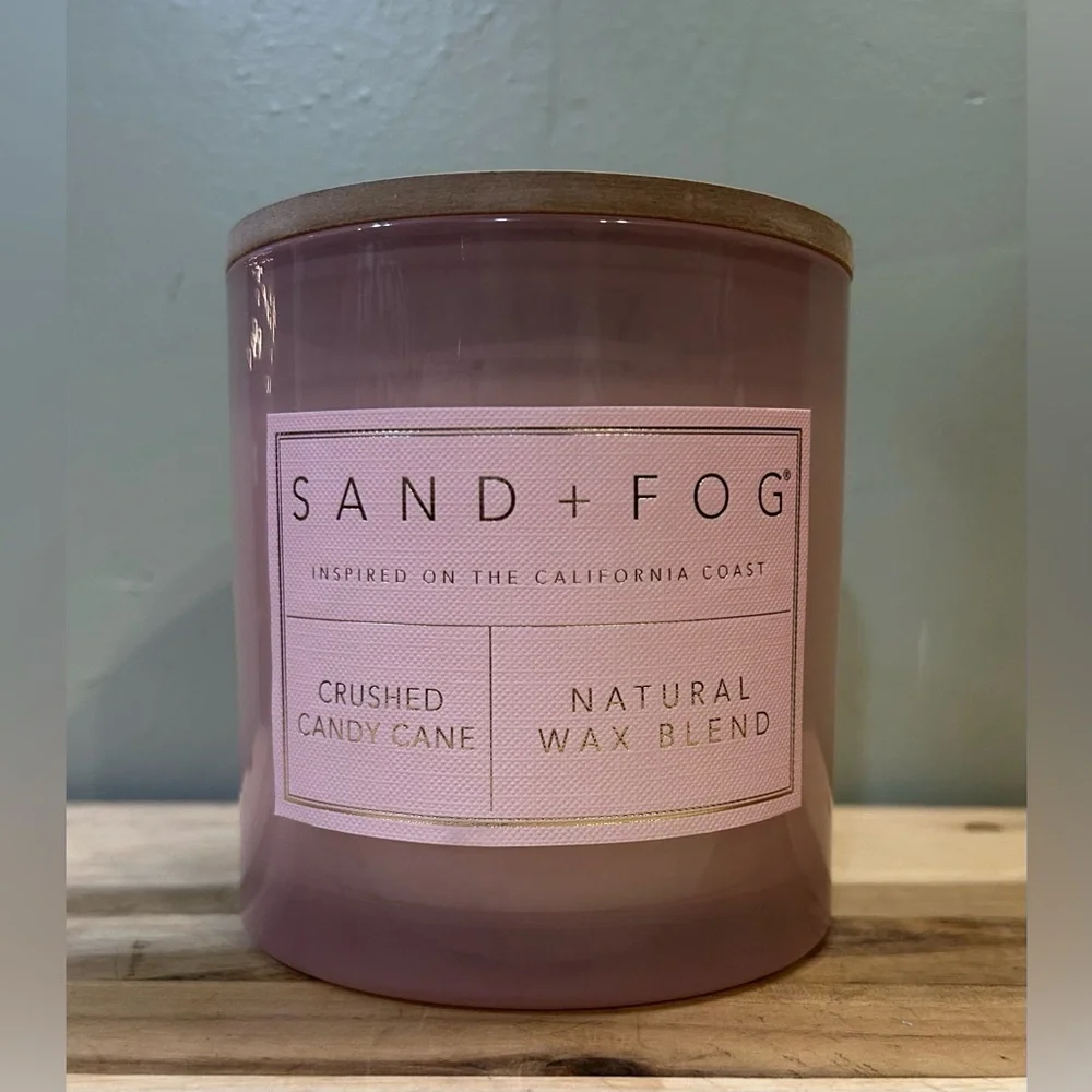 Brand new Sand and Fog Crushed Candy Cane Triple Wick Candle. - Picture 6 of 8